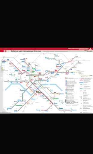 Krakow Tram Map 1
