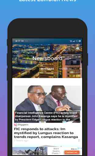 Newsboard: Zambian Latest News 1