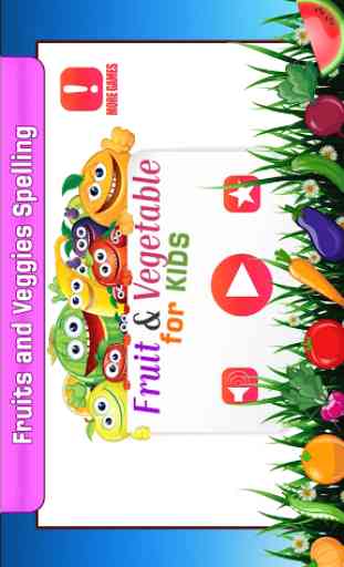 Nome di frutta e verdura - kids language game 1