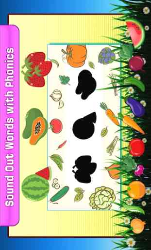 Nome di frutta e verdura - kids language game 3