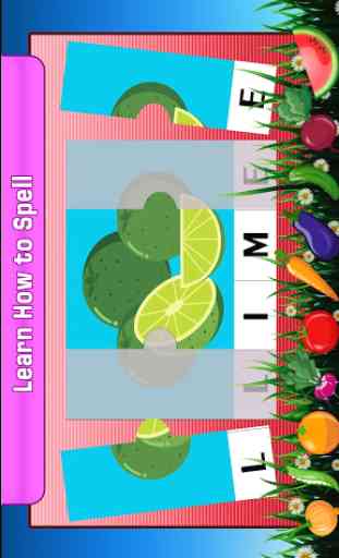 Nome di frutta e verdura - kids language game 4