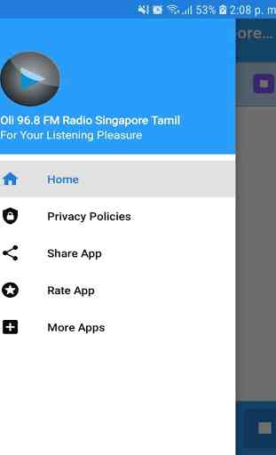 Oli 96.8 FM Radio Singapore Tamil App Free Online 2