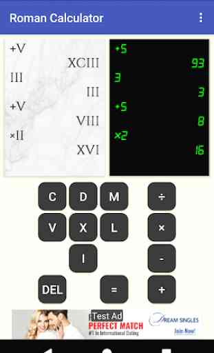 Roman Numeral Calculator: Roman/Decimal Arithmetic 3