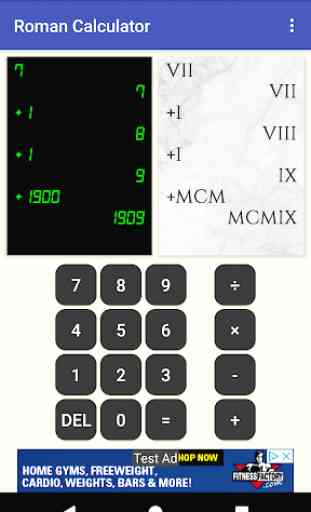 Roman Numeral Calculator: Roman/Decimal Arithmetic 4