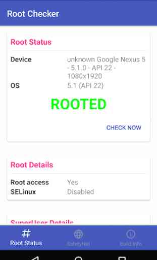 Root and SafetyNet Checker 1