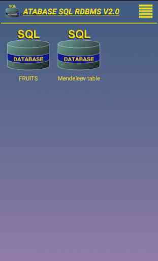 SQL relational database system 1