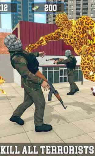 squadra di terroristi contro eroe multi ghepardo 3