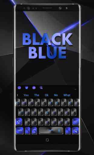 Tastiera blu nero 2