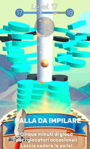 The Stack Tower : Ball Fall gioco 3d stick blocchi 3