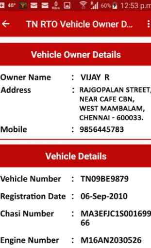 TN RTO Vehicle Owner Details 2