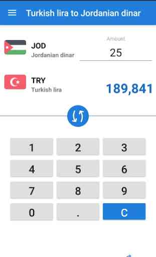 Turkish lira Jordanian dinar / TRY JOD Converter 2