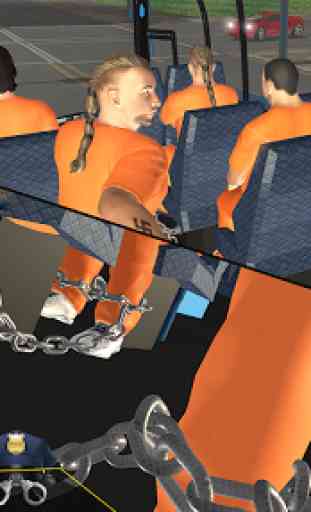US Police Bus Transport Prison Break Survival Game 2