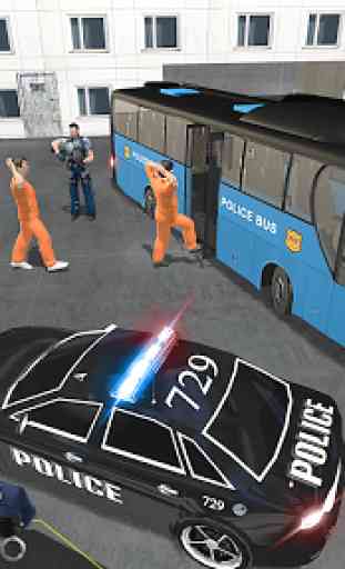 US Police Bus Transport Prison Break Survival Game 3