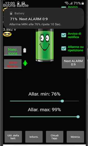 Allarme batteria PRO 3