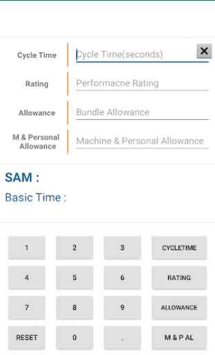 Apparel SAM Calculator 2