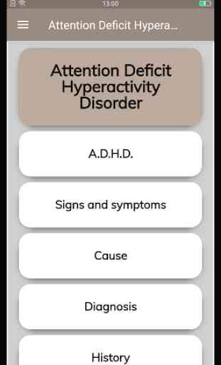 Attention Deficit Hyperactivity Disorder 1