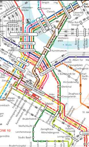 Basel Tram Map 2