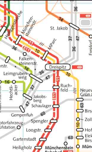 Basel Tram Map 3
