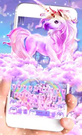 Colorful Rainbow Unicorn Keyboard Theme 1