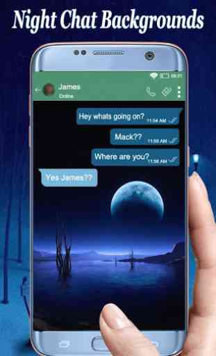 Dark Chat Screen Themes – Night Chat Wallpapers 2