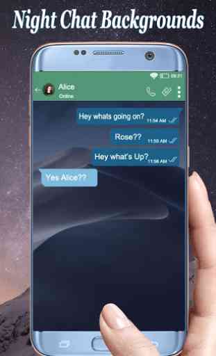 Dark Chat Screen Themes – Night Chat Wallpapers 3