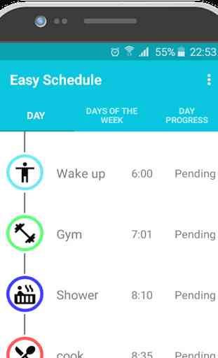 Easy Schedule - weekly routine 1