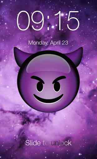Emoji Purple Devil PIN Lock 1