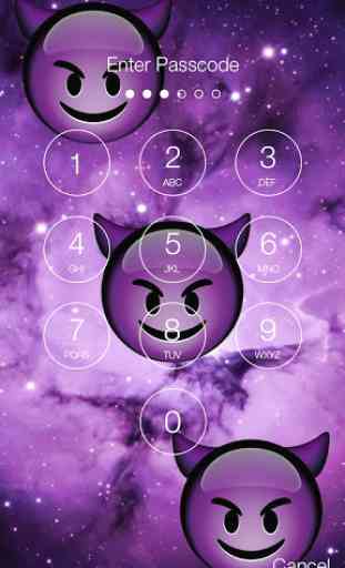 Emoji Purple Devil PIN Lock 2