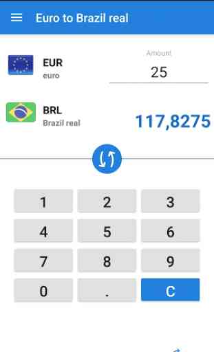 Euro a Real brasiliano / EUR a BRL 1