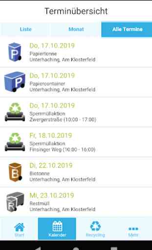 Gemeinde Unterhaching Abfall-App 4