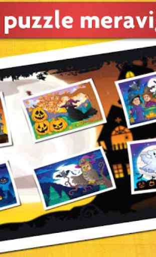 Gioco di Halloween - Puzzle per i bambini  1