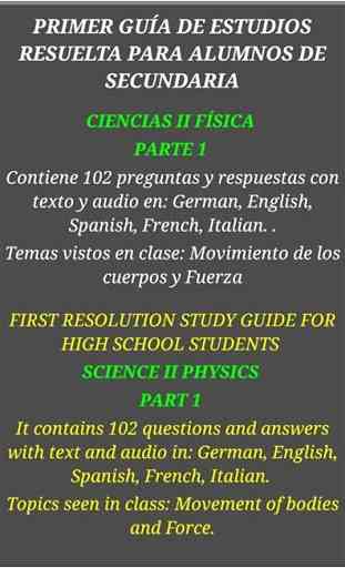 Guía Ciencias Secundaria. Física. 1er parcial. 1