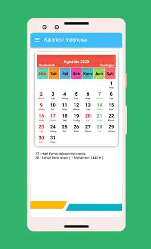 Kalender Indonesia 2020 2