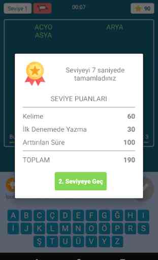 KeYa! Türkçe sözlük oyunu, sözcük bulmaca 4