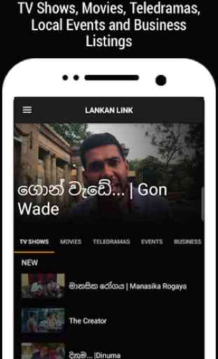 Lankan Link, Sri Lanka TV, Movies & Teledramas 1