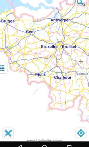 Map of Belgium offline 1
