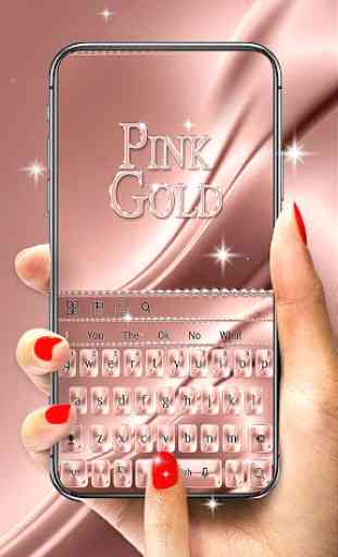 Pink Gold Keyboard 1