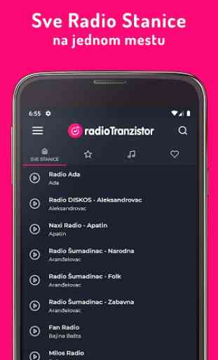 Radio Tranzistor Srbija - Radio stanice Srbije 1