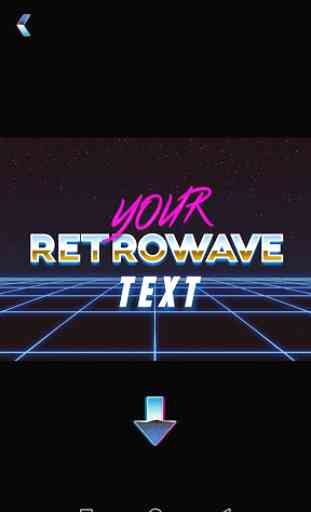 Retrowave Text Generator  3