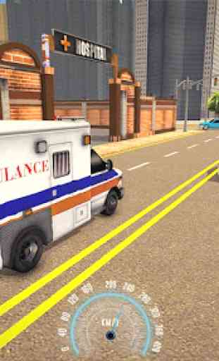 Stickman Salvare Ambulanza Guidare 3