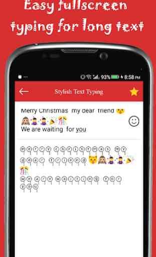 Stylish Text Typing (with Emoji keyboard) 4