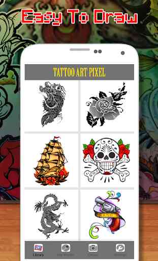 Tattoo Color By Number - Pixel Art 2