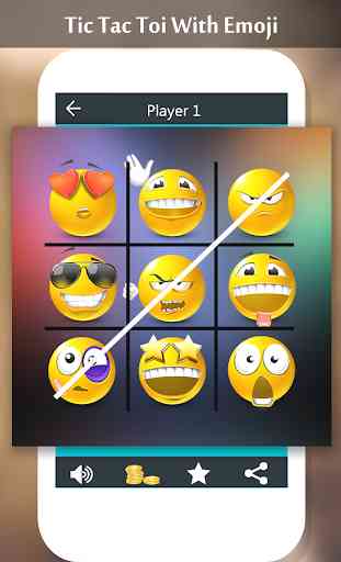 Tic Tac Toe With Emoji & Emoticon 1