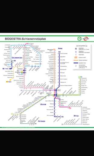 Bochum Tram Map 1