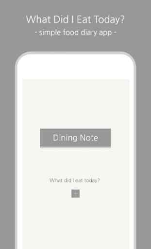 Dining Note - Simple food diary 1