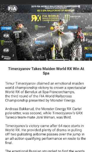 FIA World Rallycross Championship ( WorldRX ) 2
