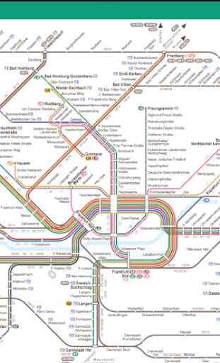 Frankfurt Metro Map 2
