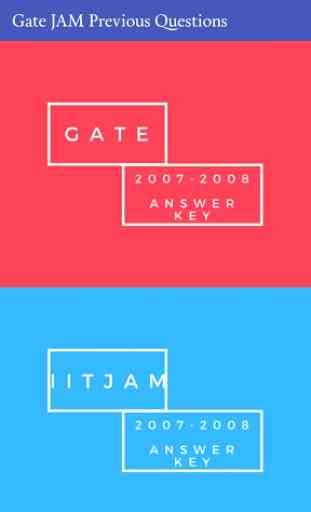 GATE / JAM Previous Year Question Papers 1