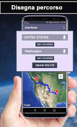 GPS dal vivo Mappa Satellite e navigazione vocale 1