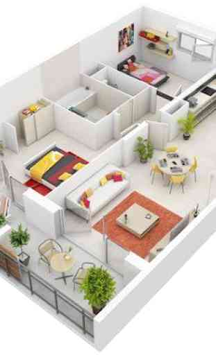 Interior design per la casa 3d 3